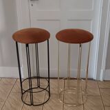 Wireframe birdcage stool