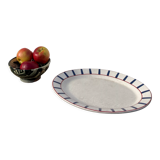 Traditional Basque oval ceramic dish