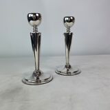 Set of candlesticks of hallmarked silver, 1920s
