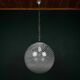 Vintage Swirl Murano pendant lamp, Italy, 1970s