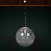 Vintage Swirl Murano pendant lamp, Italy, 1970s