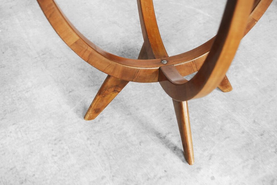 Table Walnut Bydgoskie Fabryki Mebli Poland 1950 s