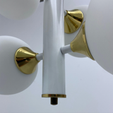 Kaiser Leuchten Sputnik in brass and metal with 6 opaline bulbs