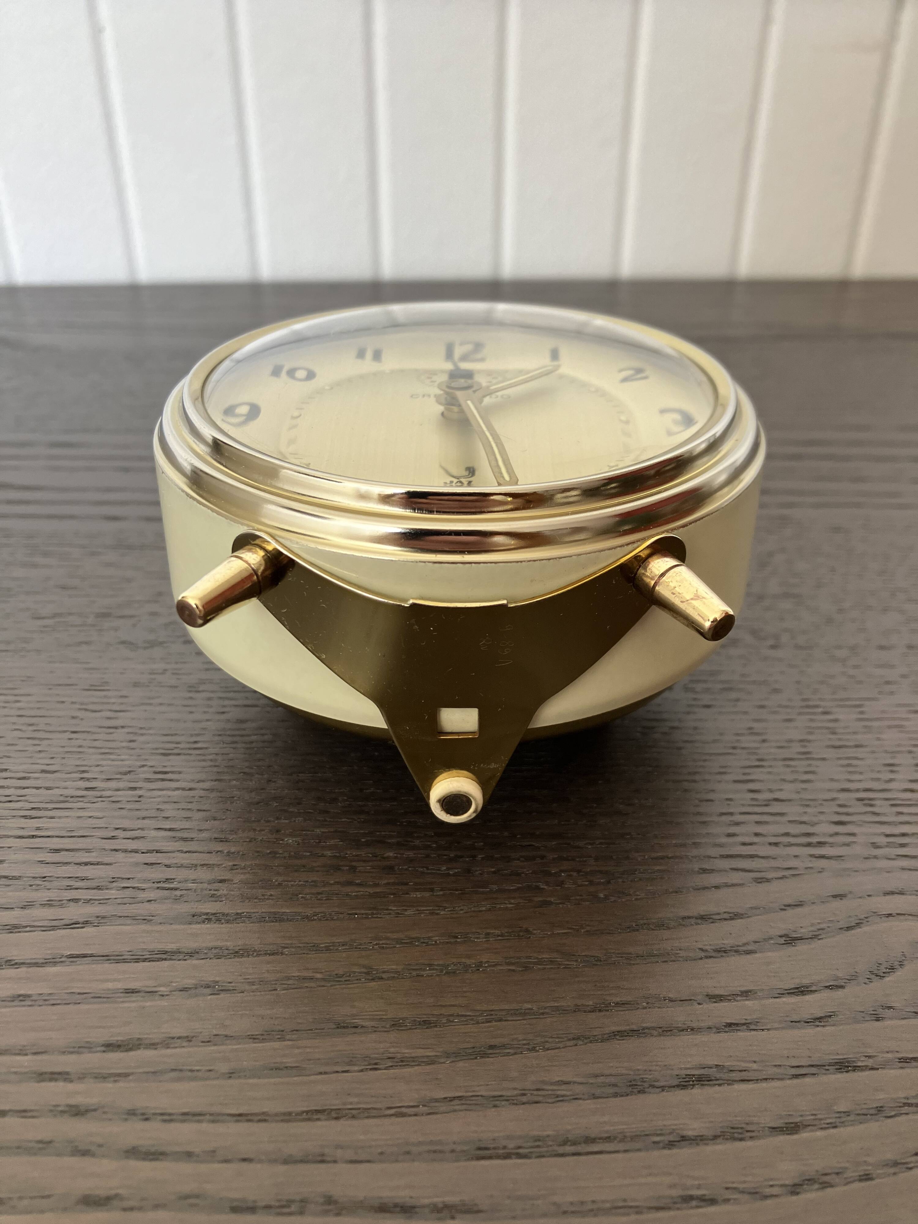 Cream and gold Jaz Crescendo alarm clock