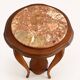 Vintage French Marble Top Plant Stand, Louis XV Pedestal Table