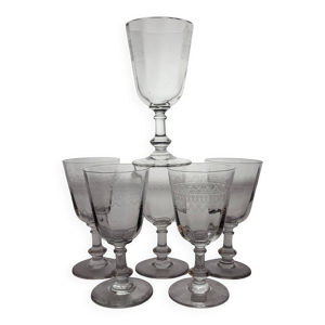 6 verres à vin / eau