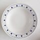 Set of 2 blue heart-shaped deep plates Oxford Brazil.