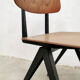 Set of 5 vintage industrial stacking school chairs Galvanitas model S16
