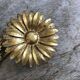Brass flower patère