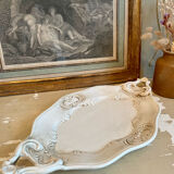 Aged white porcelain dish