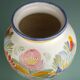 Vase faience motif printanier Fabrice Cudenec Quimper FAB