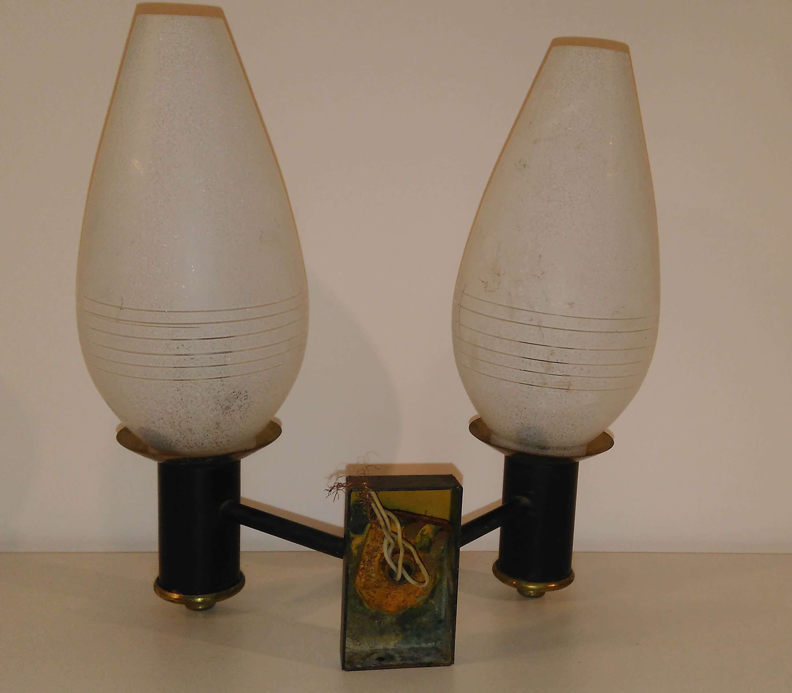 Double vintage wall lights