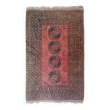 Afghan Carpet "Gül" Vintage – Wool – Exceptional Patina 205x132cm