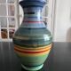Multicolored ceramic vase