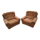 Pair of Czech TON Armchairs, 1985, Mid-Century Upholstered Lounge Chairs