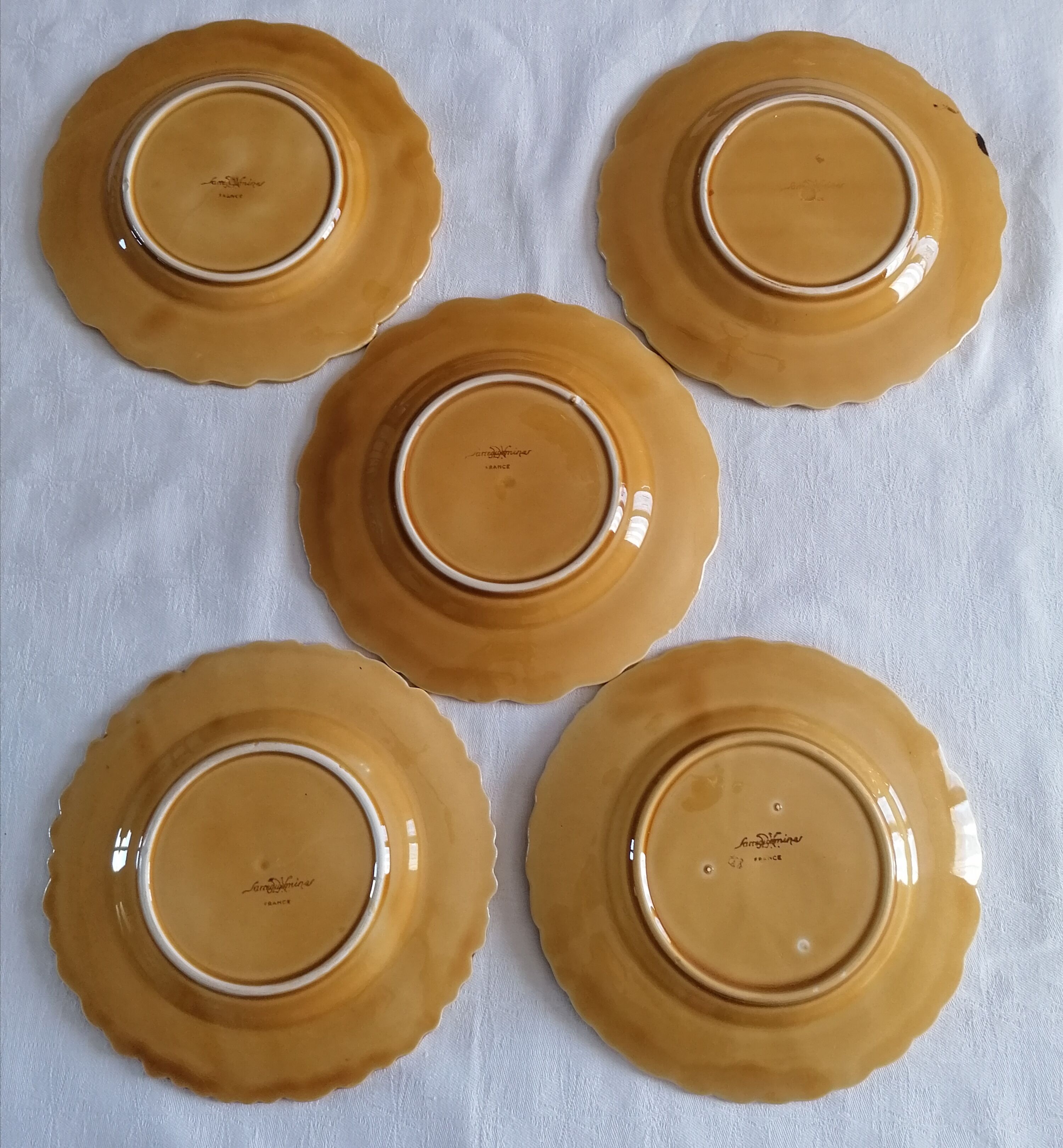 Sarreguemines slurry plates