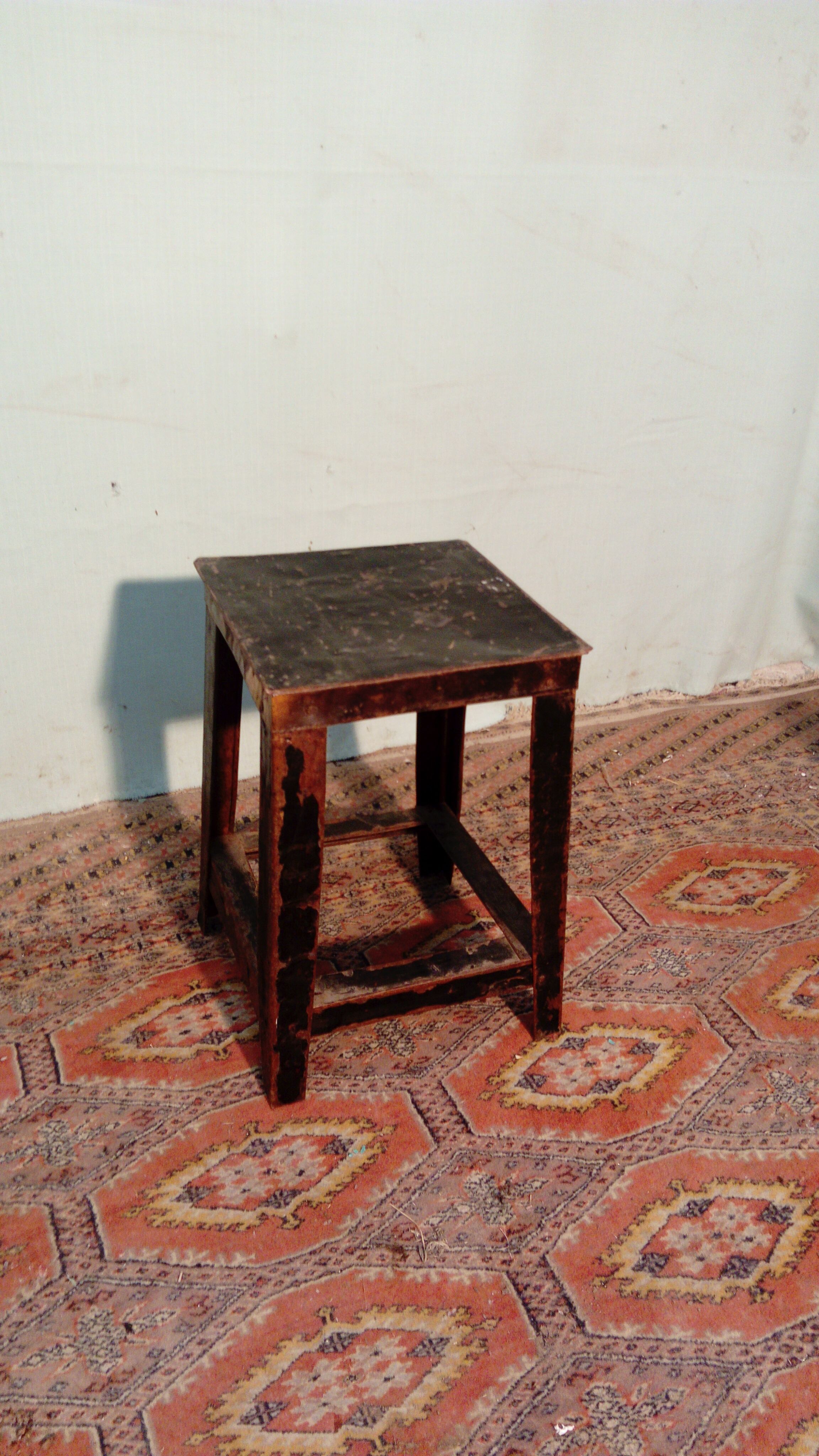 Industrial stool in metal
