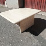 Vintage coffee table in travertine