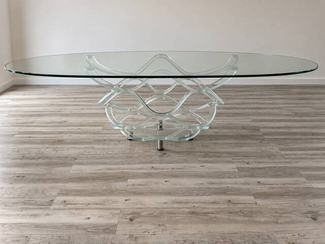 "Néo" dining table in Murano by Tulczinsky