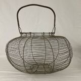 Salad or old egg basket made of vintage wire