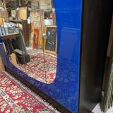 Vintage blue mirror wardrobe from the 70s.