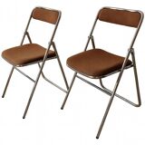 Pair of vintage 70s folding chairs