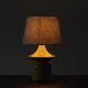 Yellow Ceramic Table Lamp by Hasle Keramik, Denmark, 1970s