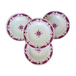 4 assiettes creuses en