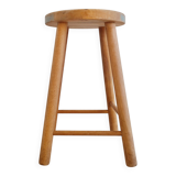 Solid wood stool - saddle