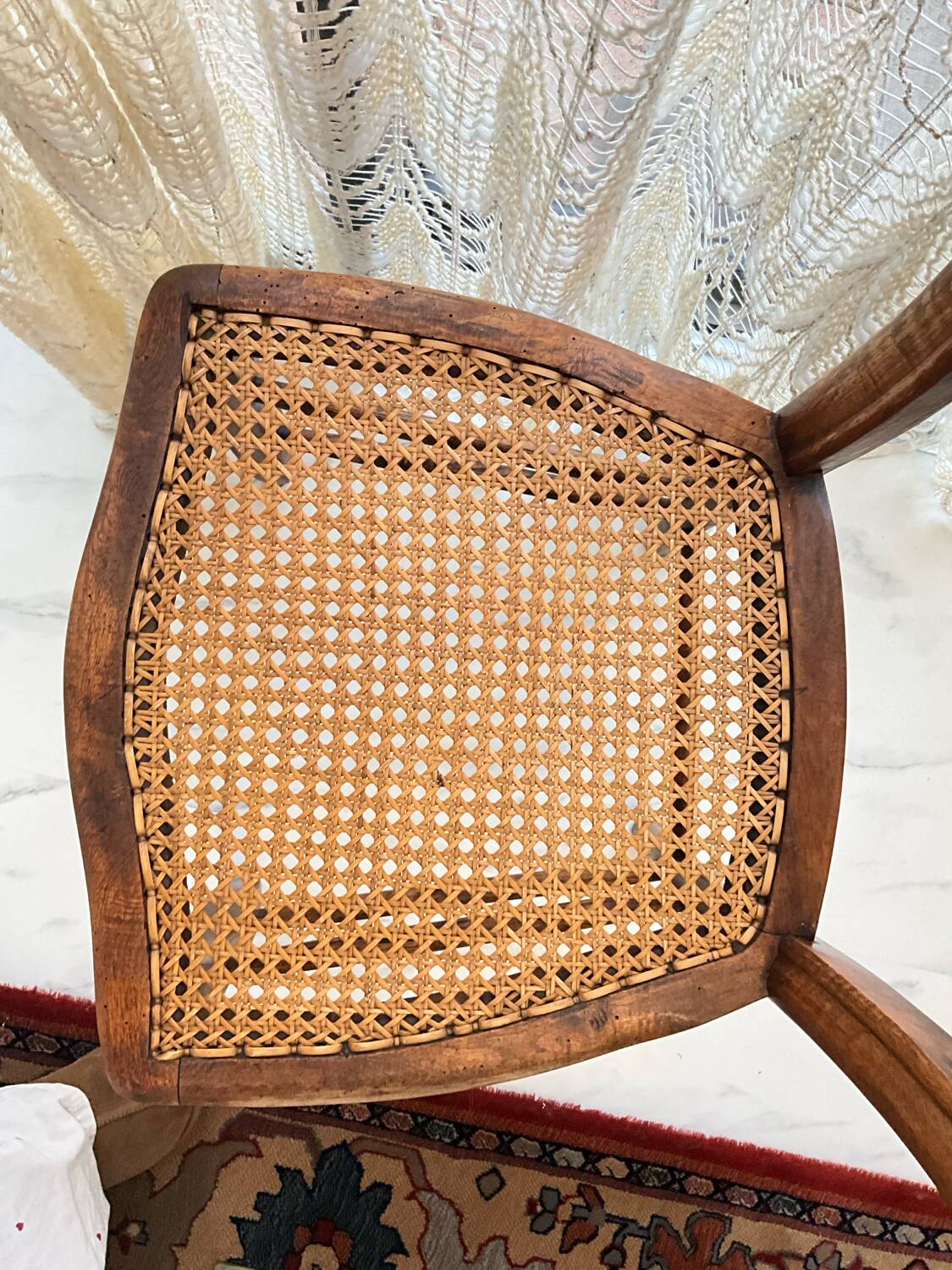 Caned chair