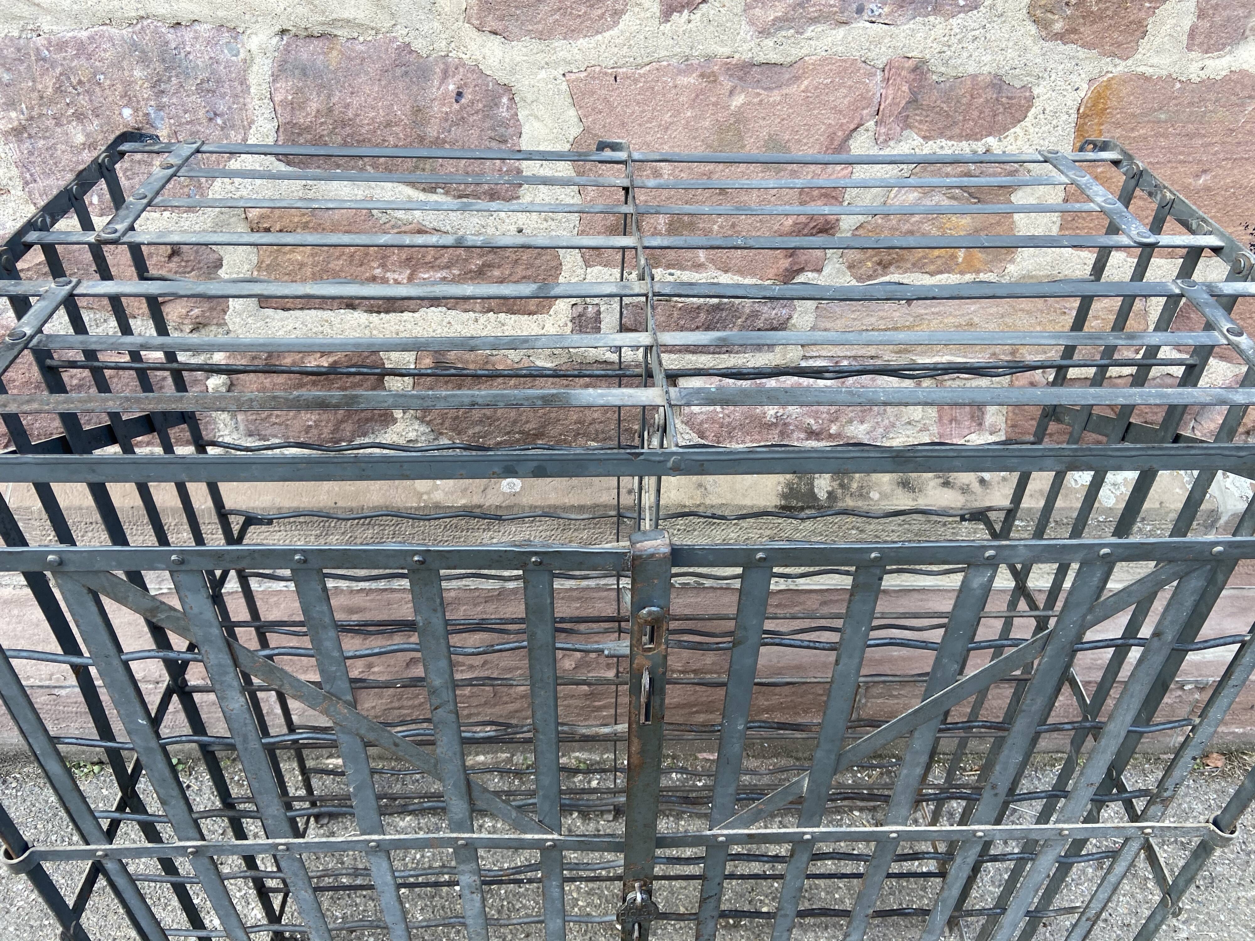 Iron wine cellar forges French wine cellar Rigidex 1950