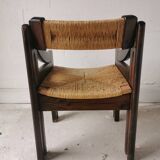 Fauteuil brutaliste design italien