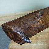 Brutalist tripod stool vintage folk art