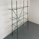 Étagère vintage moderniste en métal et verre design francais année 50