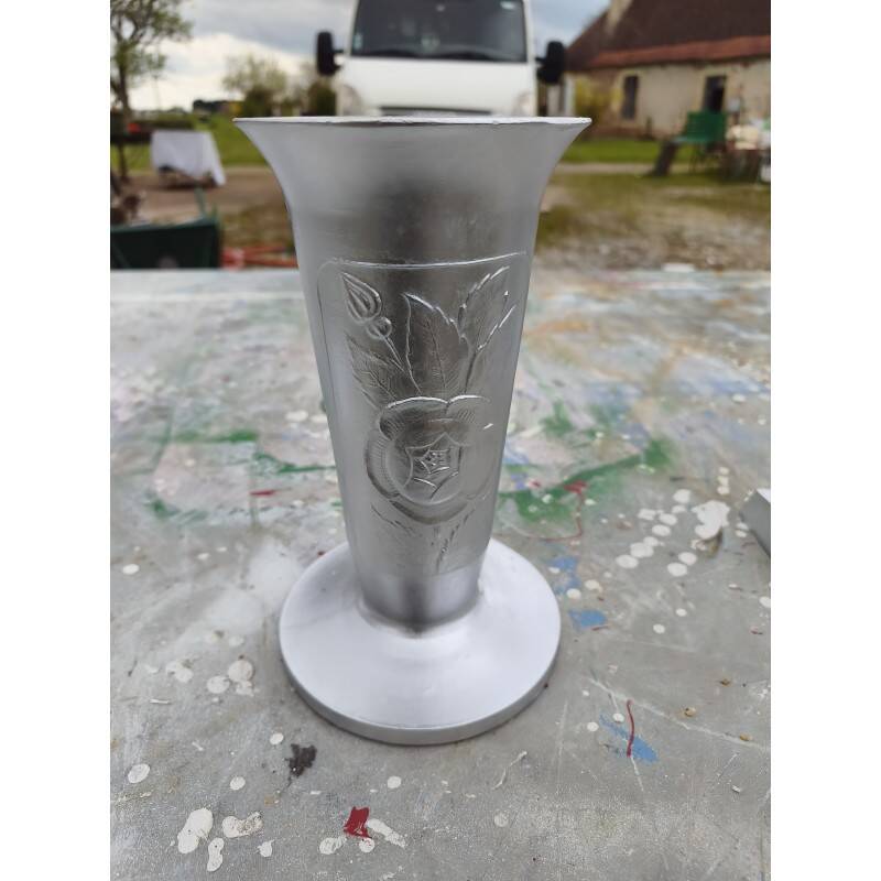1 lot de vases en aluminium des années 30