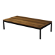 Vintage Mid-Century Danish Modern Brown Teak Low Coffee Table, 1960s