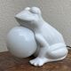 Vintage 80's frog lamp