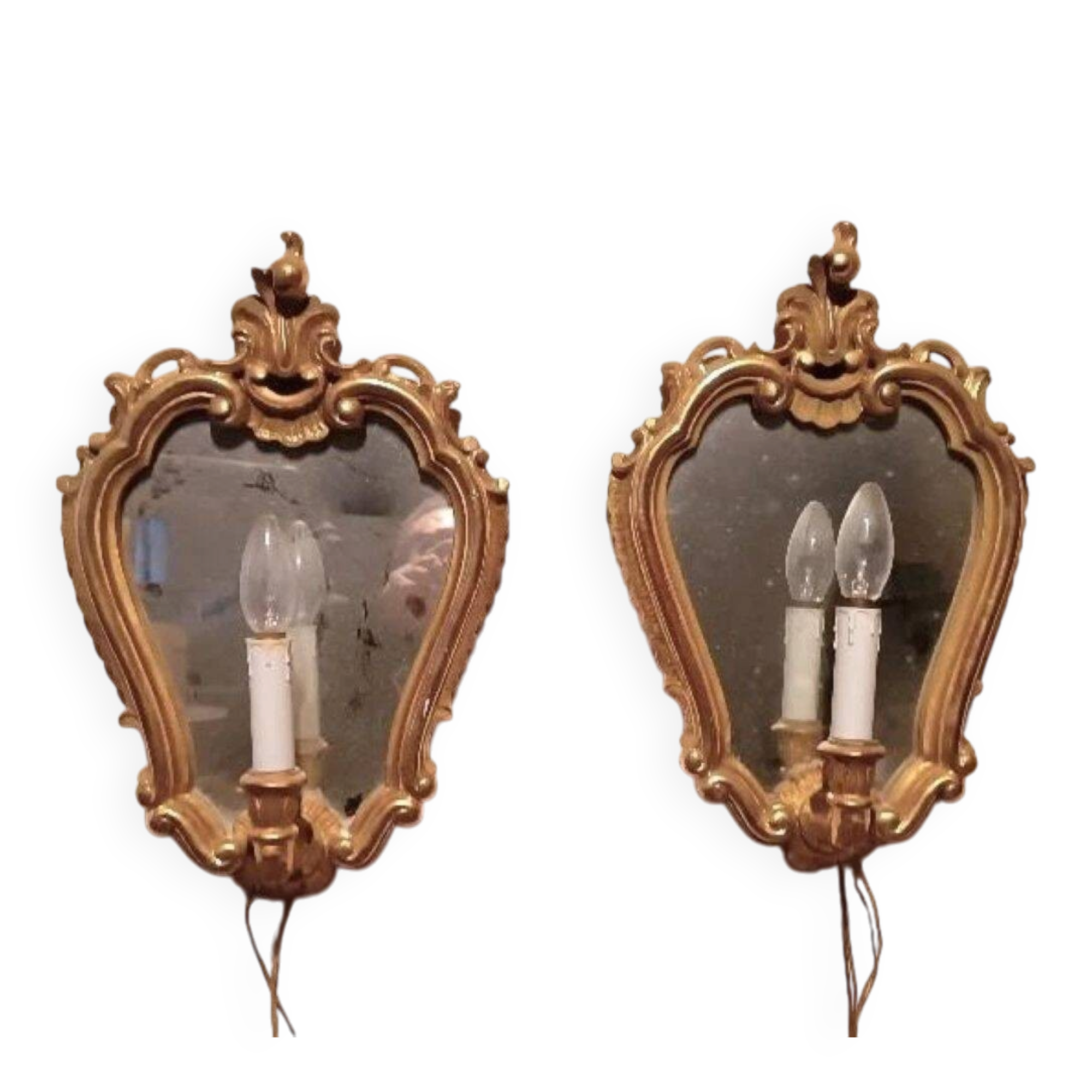 Paire d'appliques des années 50/60