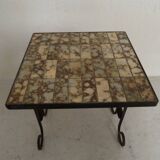 Vintage sidetable with tiles 1960's