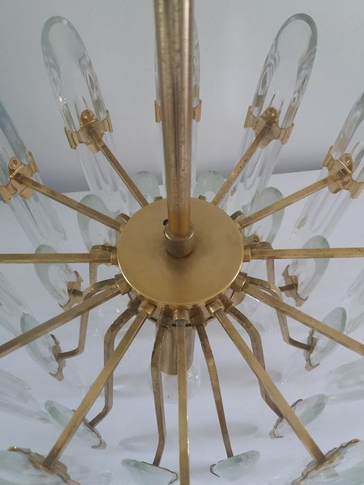 Brass chandelier from Sciolari