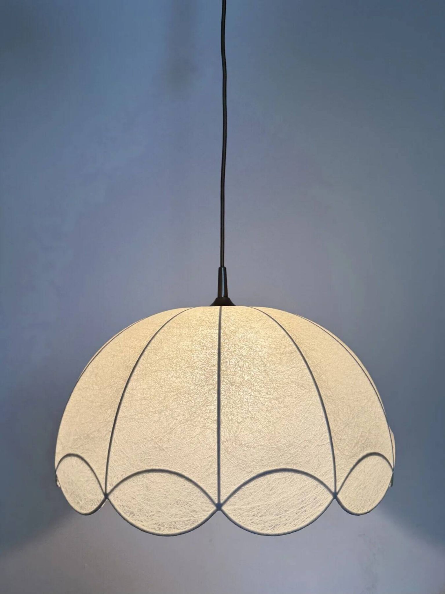 German mid-century "Cocoon" wavy chandelier by Goldkant, 1970s