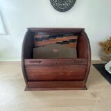 Old Flambo wooden curtain filing cabinet for desk