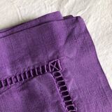 Antique Linen and Cotton Pillowcase Iris