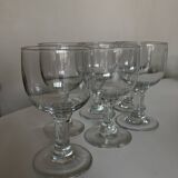 Set de 6 verres tulipe, XIXème