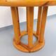 Vintage Scandinavian round dining table by Rainer Daumiller in pine from the 1960s.