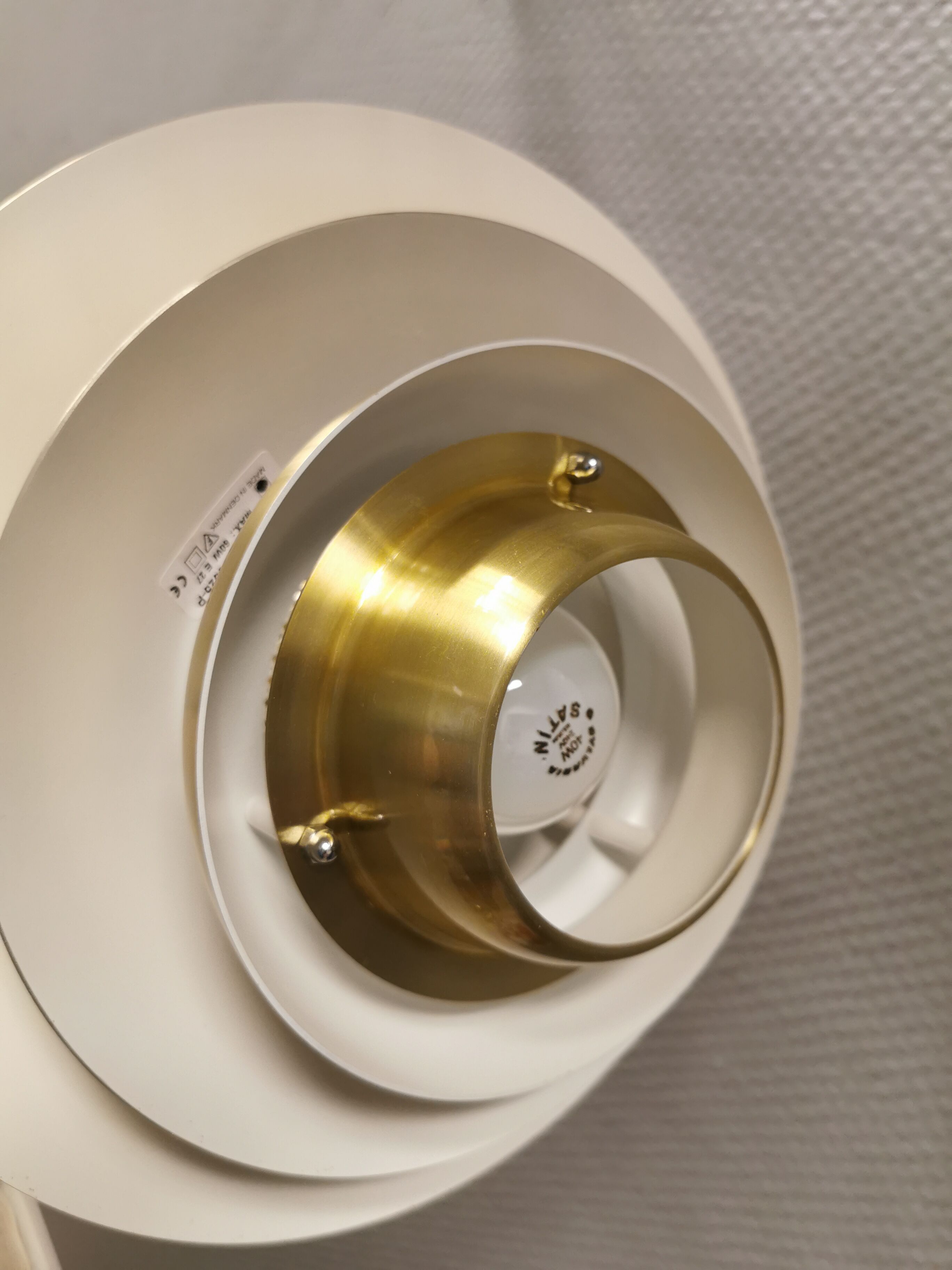 Danish designed ceiling lamp, produced by Jeka (closed in the early 1990s) model Alexia.