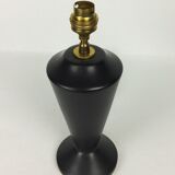 Vintage black ceramic lamp 1950