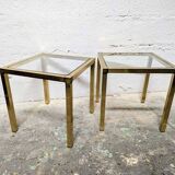 Gold side table