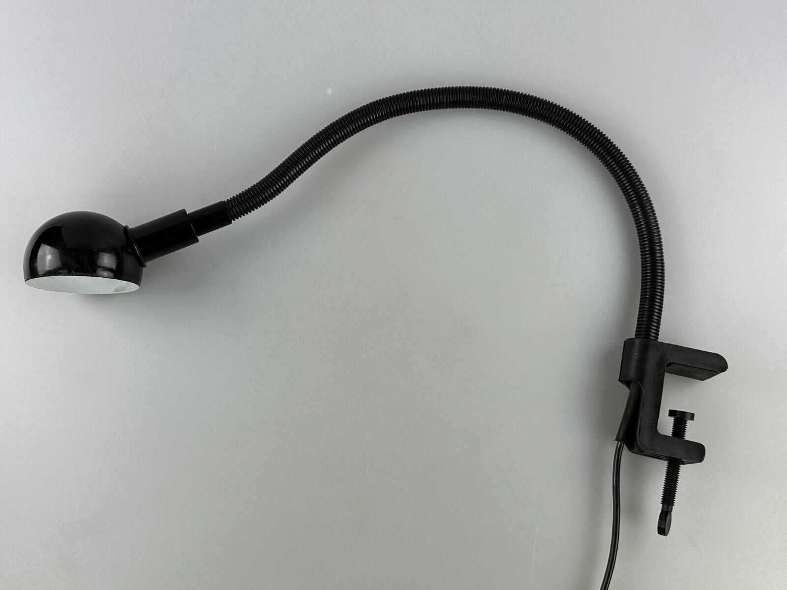 60s 70s table lamp clamp lamp gooseneck space age design metal