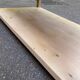 Renovated solid wood coffee table in chic country seaside style.